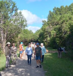 image of group walking
