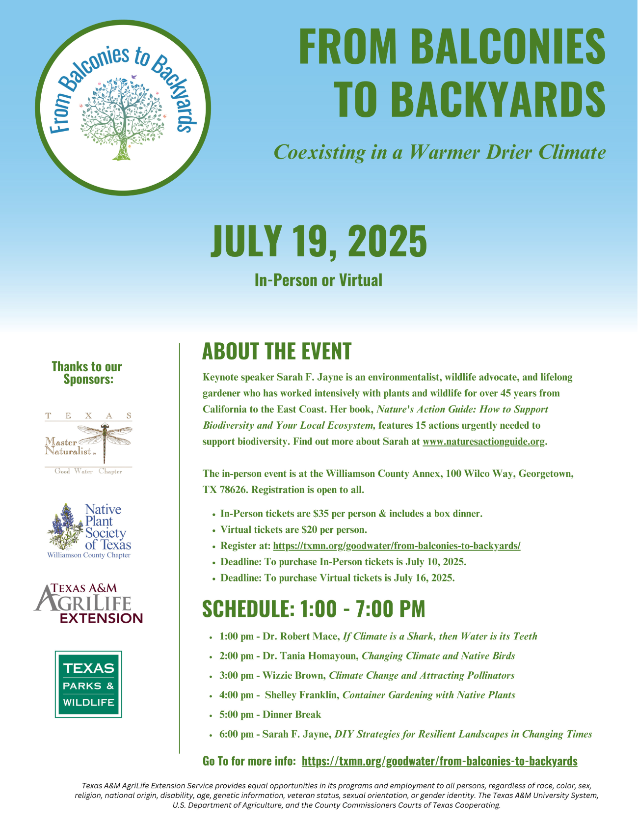 image of flyer for an event