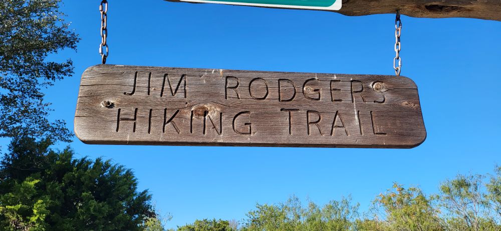 Sign for hiking trail